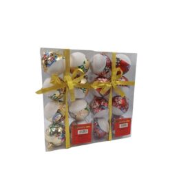 An2405 Bola Natal Decorada C/08 Cx Pvc