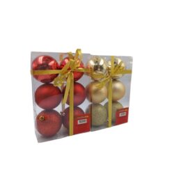 An2409 Bola Natal Decorada Cx Pvc C/06pcs