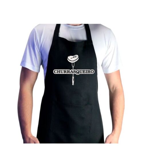 Avental P/ Churrasco C/ Bolso 69x69cm