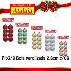 Plb3/8 Bola Perolizada 2,8cm C/08