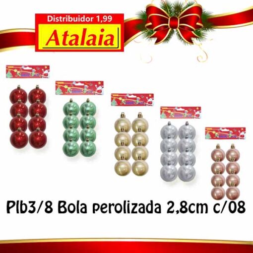 Plb3/8 Bola Perolizada 2,8cm C/08