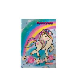 Caderno 80fls Univ Cost.c/d Unicornio
