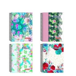 Caderno 80fls Univ Esp C/d Floral