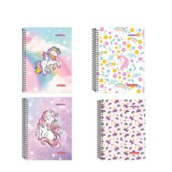 Caderno 80fls Univ Esp C/d Unicornio