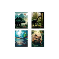 Caderno 96fls 1/4 Cost.c/d Dino
