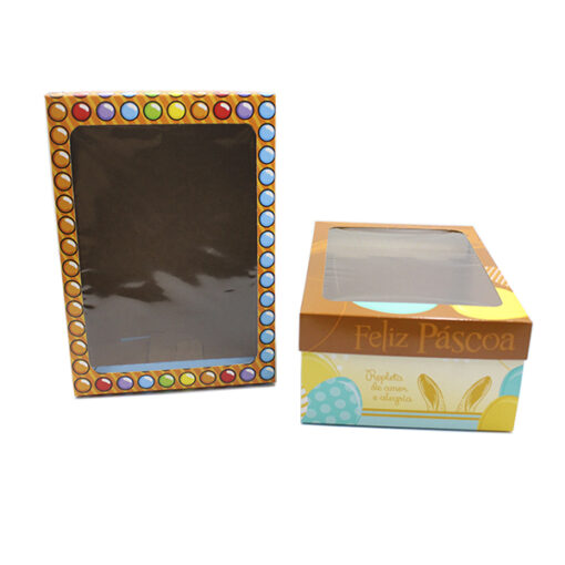 Caixa Papelao Pascoa C/visor