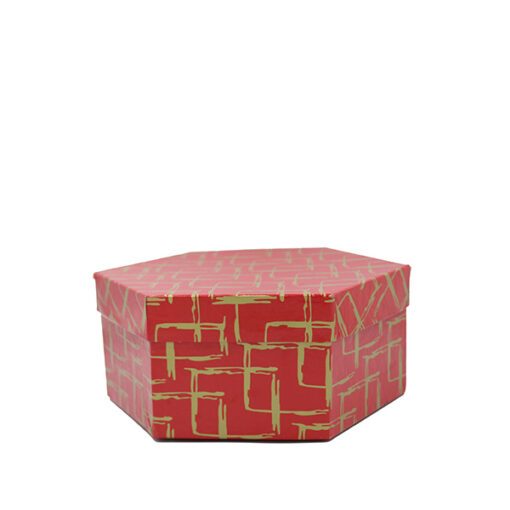Caixa Presente Sextavada 11,5x11,5x10cm