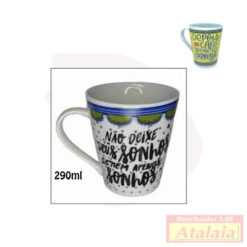 Caneca Porcelana Cone Frases