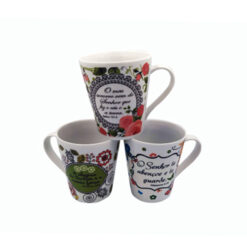Caneca Porcelana Cone Salmos