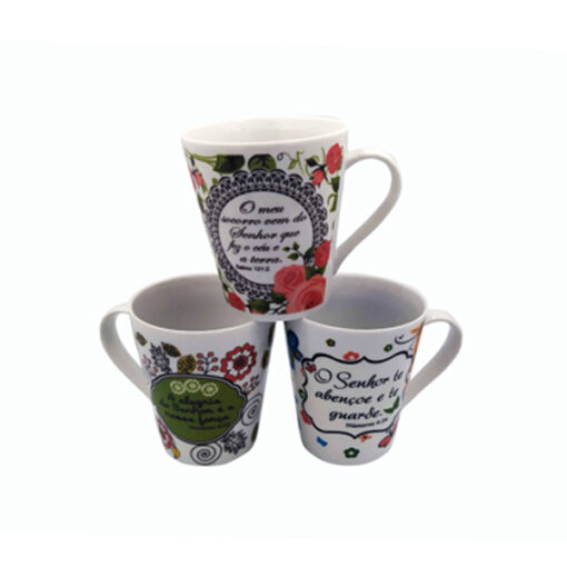 Caneca Porcelana Cone Salmos