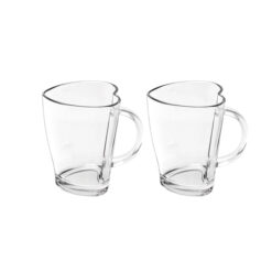Caneca Vidro Coracao 240ml