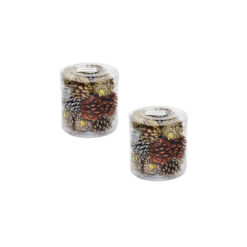 Ch2085 Enfeite Sort. C/16 C/glitter Pote Pvc