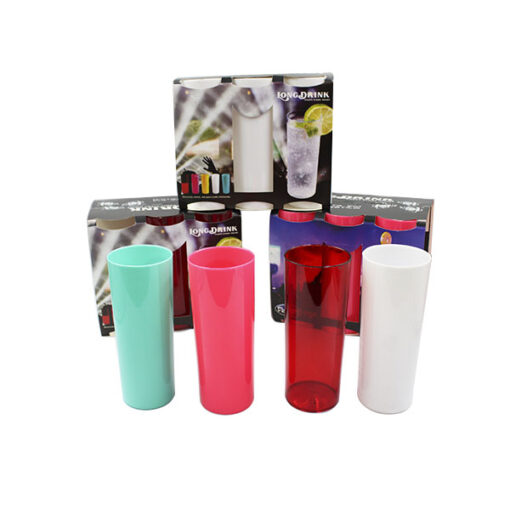 Conj Copo Acrilico Long Drink C/06 320ml