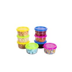 Conj Mini Pote Plast C/08pcs