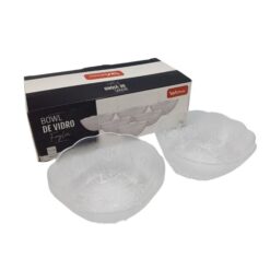 Conj Tigela Bowl Vidro Foglia C/06pcs