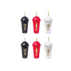 Copo Plast C/ Canudo Coca Cola 500ml