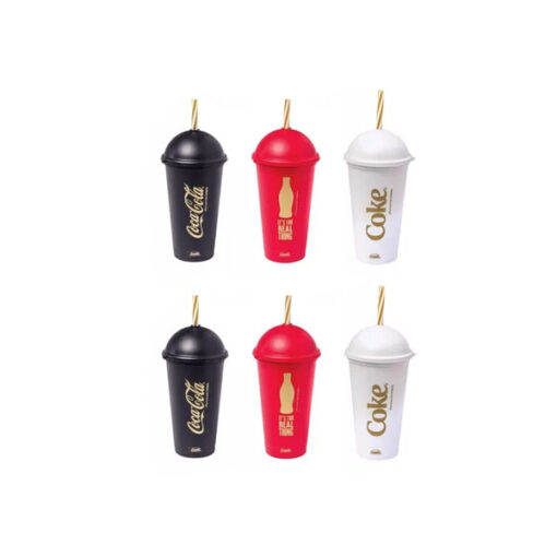 Copo Plast C/ Canudo Coca Cola 500ml