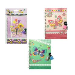 Diario Espiral C/ Cadeado Decor
