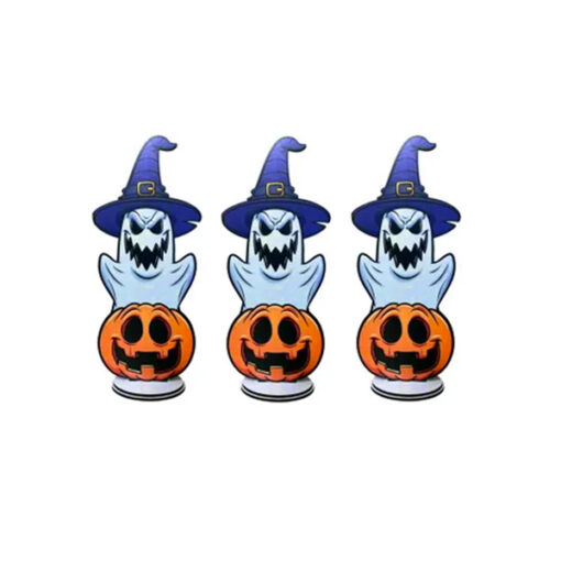 Enfeite Halloween Fantasma Abobora C/chapeu Mad