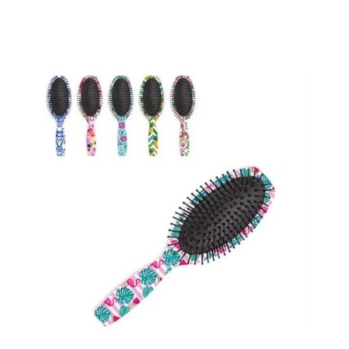 Escova Cabelo Almof Oval Estampada