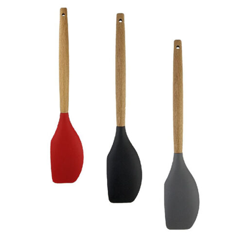 Espatula Silicone Cabo Madeira