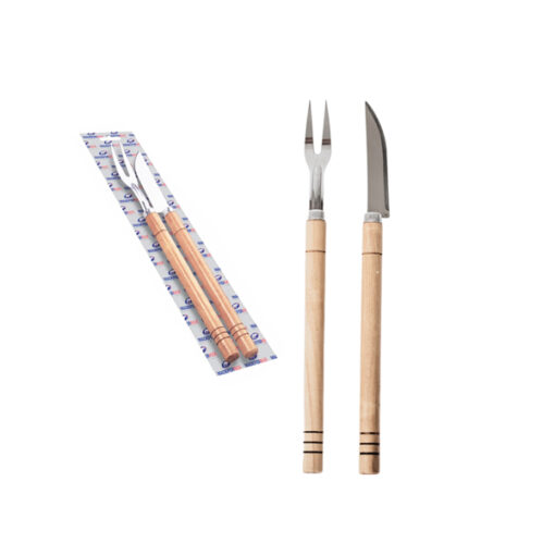 Faca C/garfo Churrasco Cart