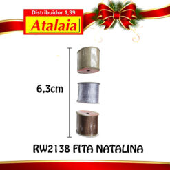 Rw2138 Fita Natalina 6,3cmx4m