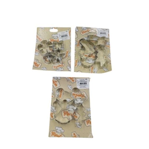 Forma Metal P/ Cortar Bolacha C/04 Sort