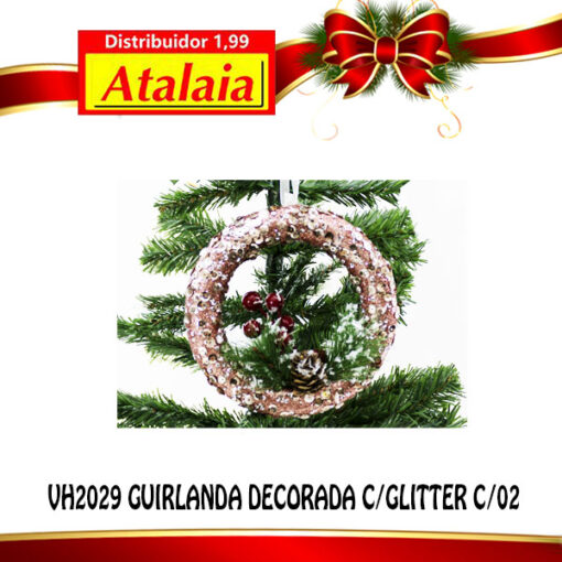 Vh2029 Guirlanda Decorada C/glitter C/02