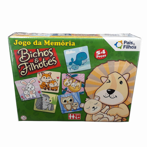 Jogo Memoria 40/54pcs Pais E Filhos Sort.