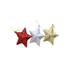 Jv1078 Enfeite Estrela Glitter C/03