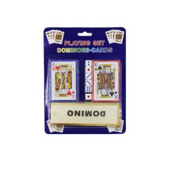 Kit Baralho C/06 Dados E Domino