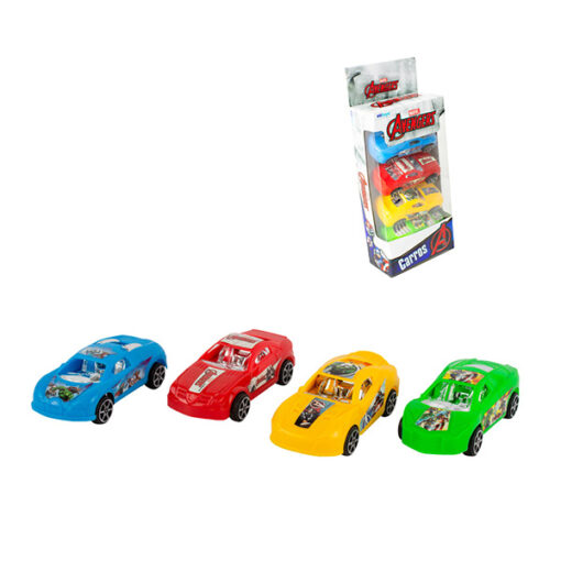 Kit Carrinho Friccao Personagens C/04