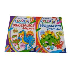 Livro Como E Bom Colorir Dinossauros Sort
