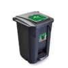 Lixeira Plast Pedal C/roda 60l
