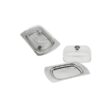 Manteigueira Inox 19x6,5x12,5cm