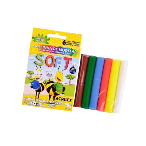 Massinha Modelar Soft C/6