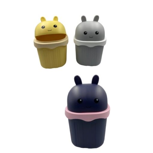 Mini Lixeira Plast Bichinho C/ Adesivo