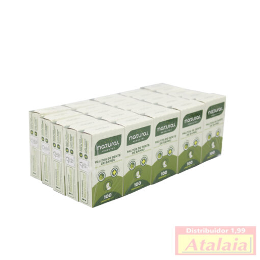 Palito Dental Bambu Pacote C/25x100