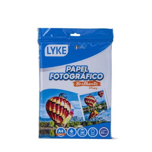 Papel Fotografico Brilhante A4 180g C/50