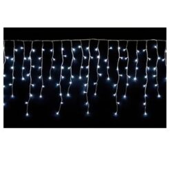 Pisca Cascata 100 Leds Branco Frio Fio Branco