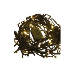 Pisca Pisca 100 Leds Branco Quente Fio Verde