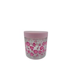 Pote Plast Coracoes Rosa 1000ml