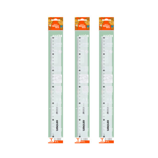 Regua Escolar Transp 30cm