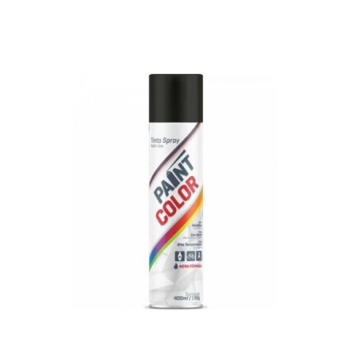 Tinta Spray Uso Geral Preto Brilhante 250ml