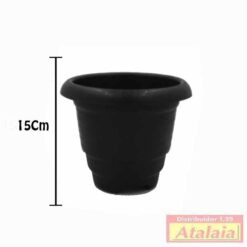 Vaso Plast. 1,7lts Red Preto