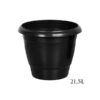 Vaso Plast. Red Preto 21,5lts