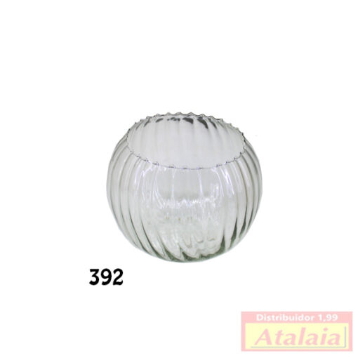 Vaso Vidro Aquario Md Rigado