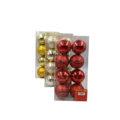Vm2423 Bola Natal Decorada C/08pcs Cx Pvc