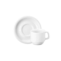 Xicara C/pires Porcelana Hotel 200ml